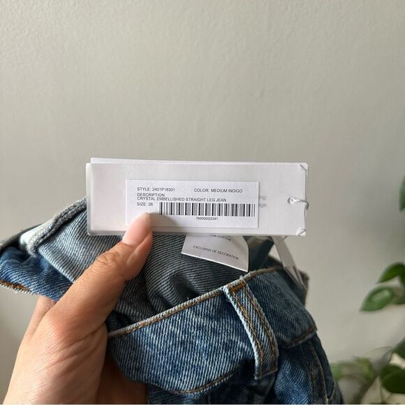 AREA Crystal Embellished Sraight Leg - Picture 8 of 13